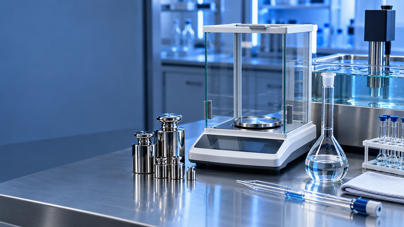 Mass balance and volume calibration services